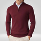 Heren Quarter Zip Trui - Slim Fit Sport Pullover met Mock Neck
