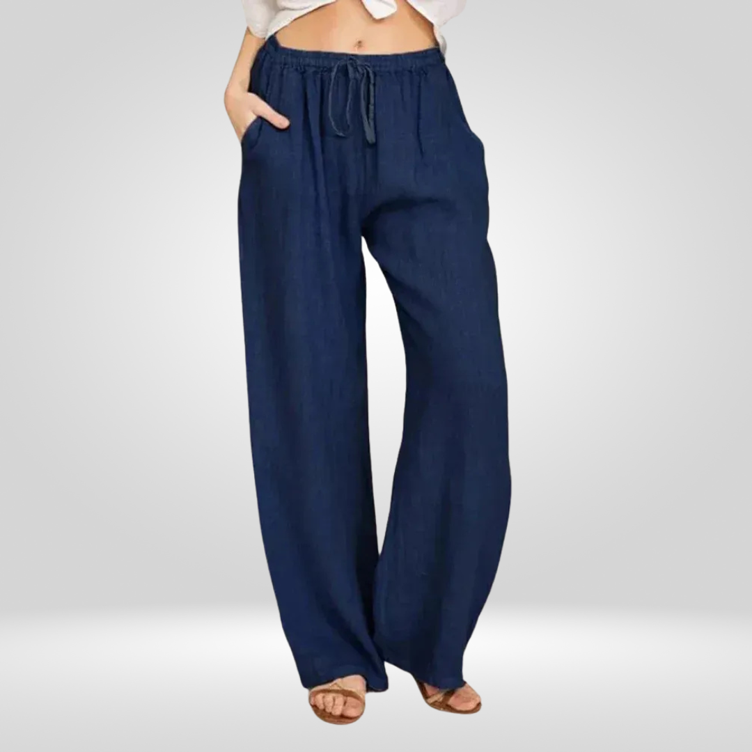 Dames Katoenen Linnen broek