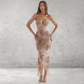 Dames Mesh Bodycon Maxi Jurk –Mouwloos & Elegant voor Zomerfeest