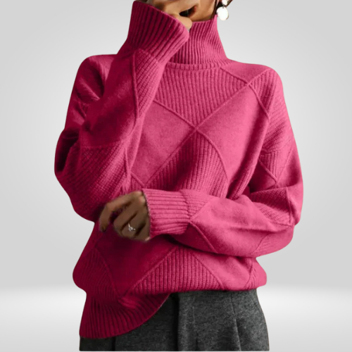 Dames Gebreide Oversized Coltrui – Stijlvolle Warmte