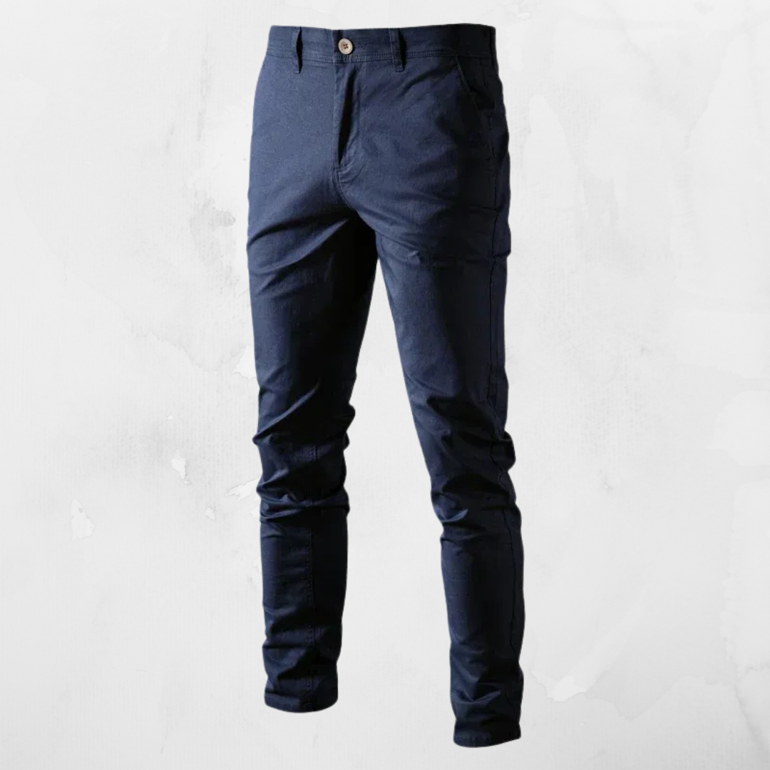 Casual Heren Katoenen Broek – Slim Fit