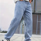 Heren Straight Fit Spijkerbroek– Lichte Wassing en Comfortabele Pasvorm