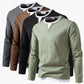 Heren Longsleeve T-shirt – Slim Fit met V-hals
