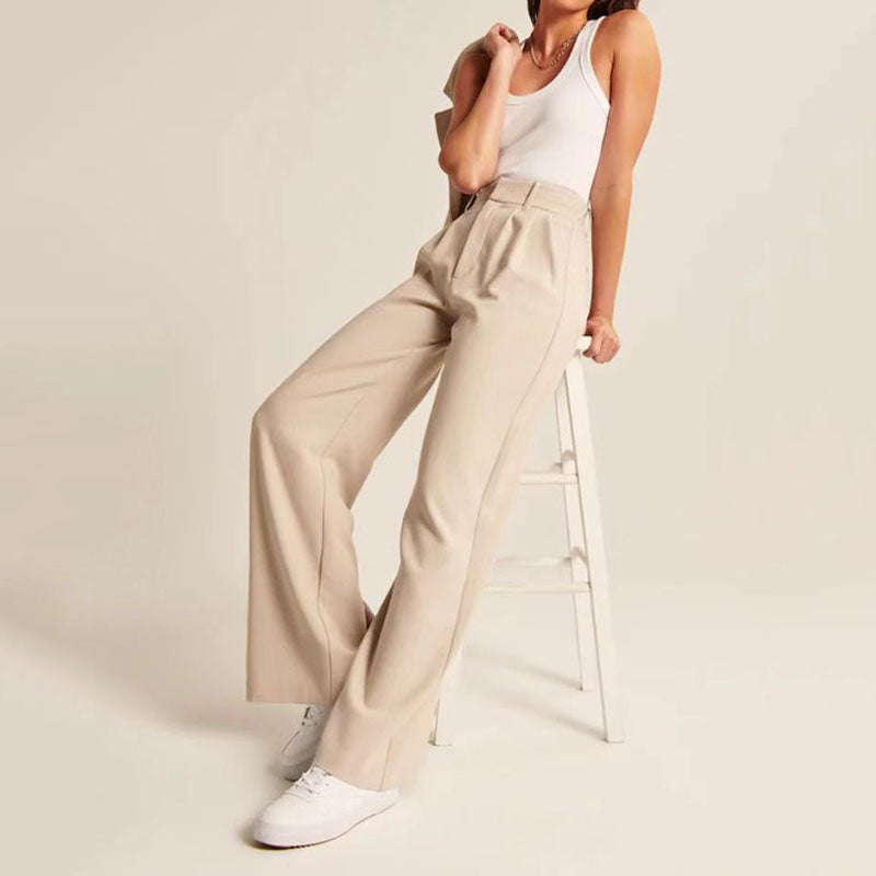 Dames Broek met Wijde Pijpen – Stijlvol en Comfortabel Design