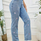 Geborduurde Hart Jeans voor Dames – Speels & Stijlvol