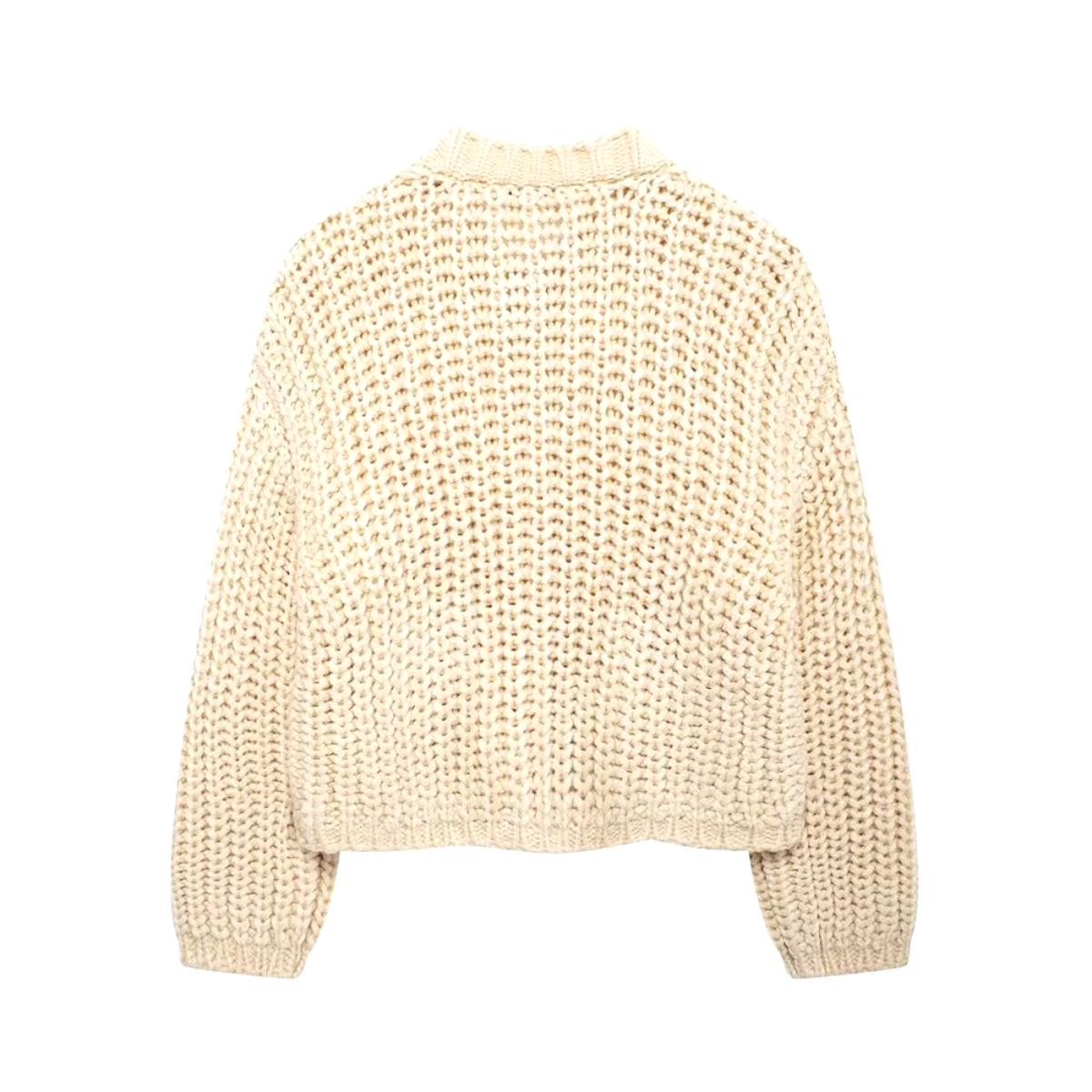 Beige Gebreid Vest voor Dames – Elegant en Comfortabel met Knopen