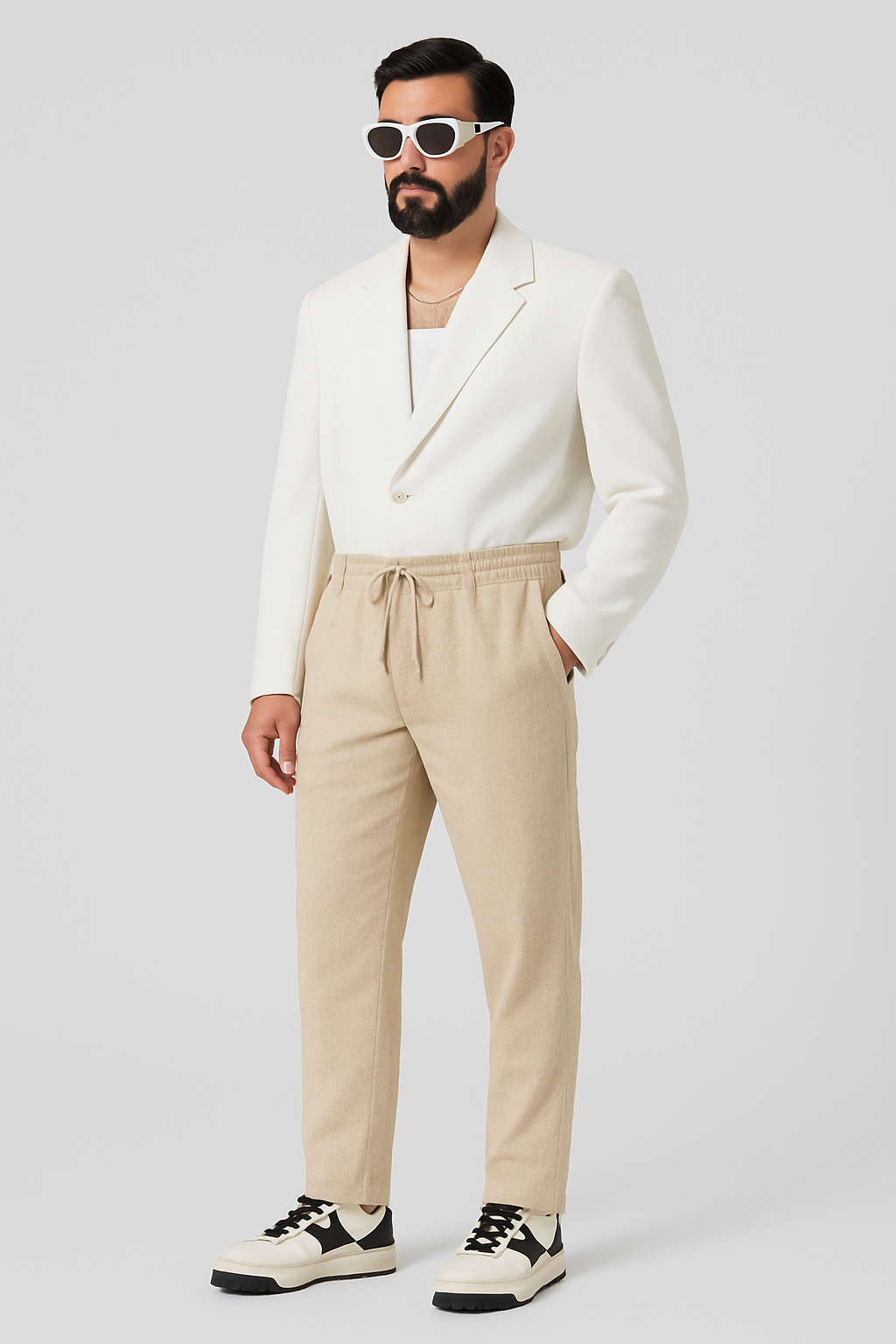 Heren Linnen Broek – Lichtgewicht en Ademend