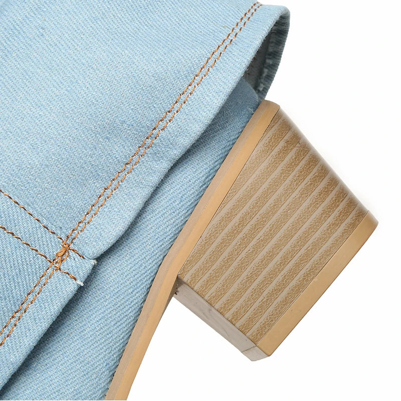 Denim Laarzen voor Dames – Speels, Trendy & Uniek Design
