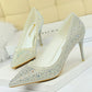 Dames Stiletto Pumps met Strass – Luxe en Elegant