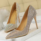 Dames Stiletto Pumps met Strass – Luxe en Elegant