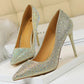 Dames Stiletto Pumps met Strass – Luxe en Elegant