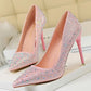 Dames Stiletto Pumps met Strass – Luxe en Elegant