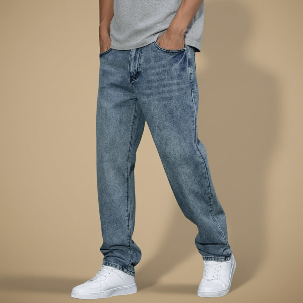 Heren Jeans met Rechte Pijpen – Tijdloze Stijl en Duurzaam Comfort