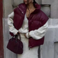 Dames Zipper Waistcoat - Slimming bodywarmer met Staande Hals