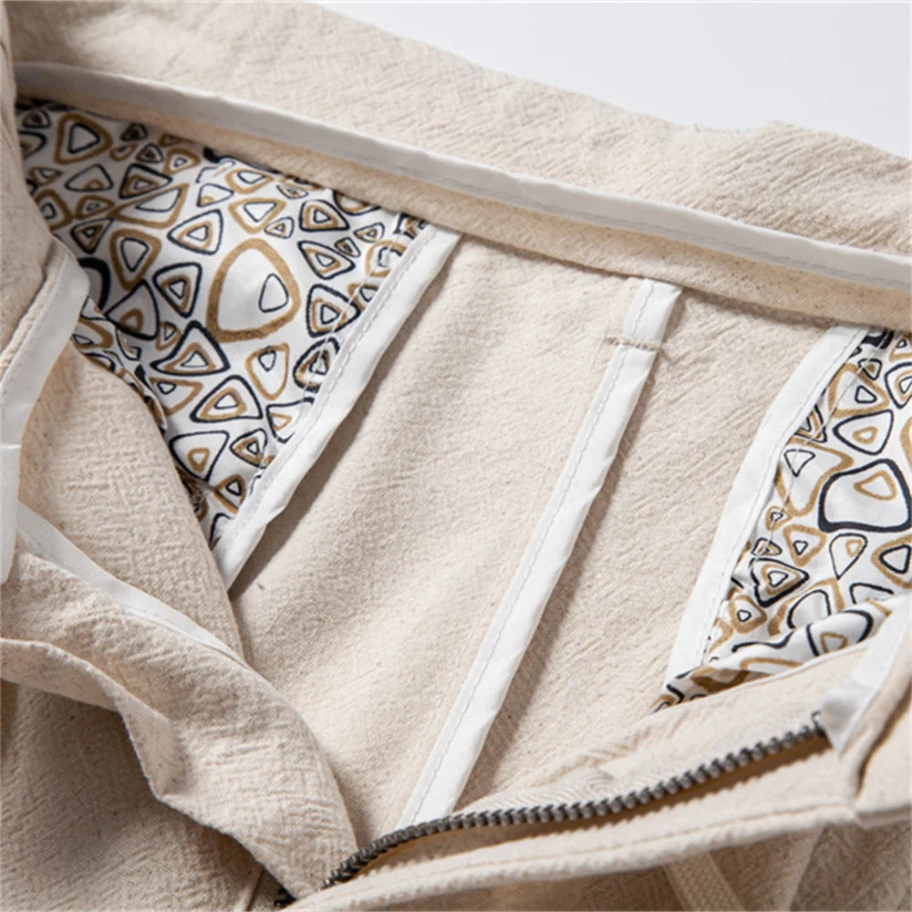 Heren Linnen Broek – Lichtgewicht en Ademend