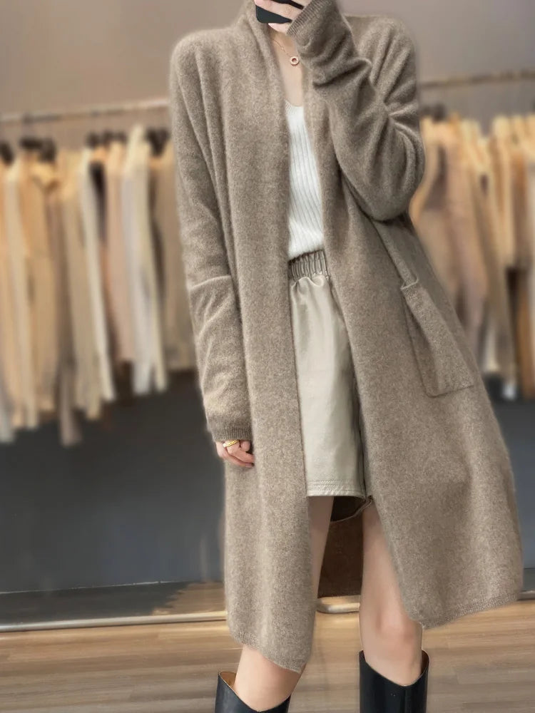 Wolmix Dames Vest – Lang en Elegant voor Lente & Herfst
