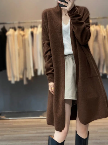 Wolmix Dames Vest – Lang en Elegant voor Lente & Herfst
