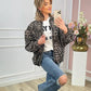 Dames Jas met Luipaardprint – Modieuze Herfstjas met Ritssluiting