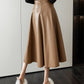 Dames Leren A-lijn Rok – Hoge Taille
