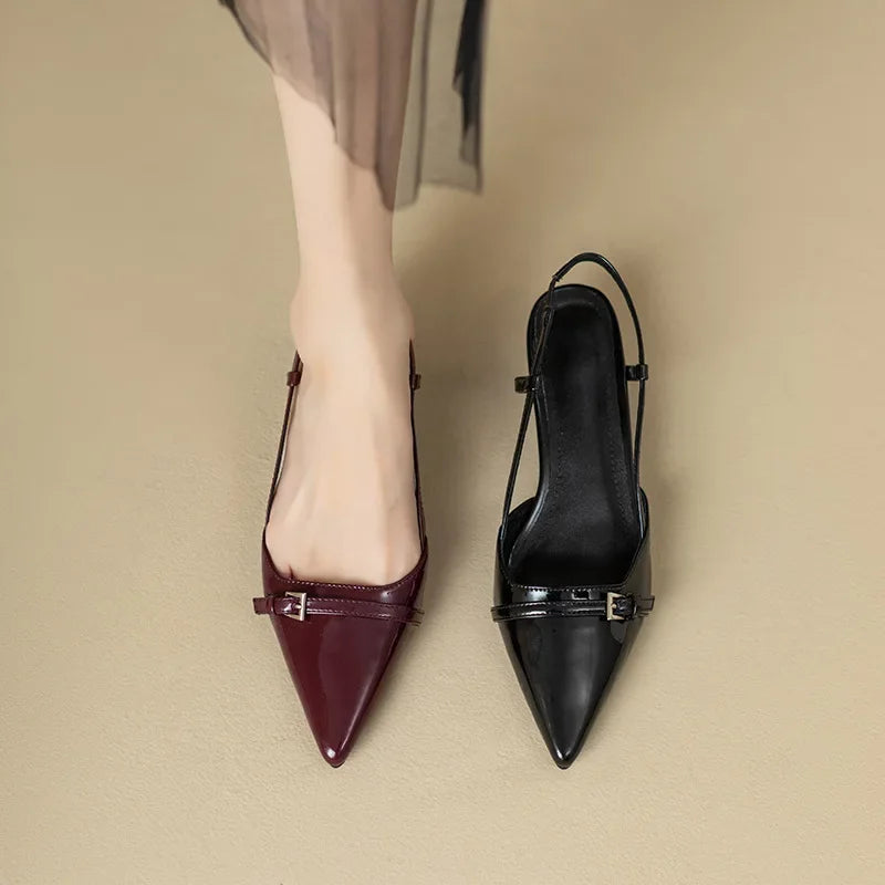 Dames Slingback Pumps met Mid-Hak – Elegant en Comfortabel