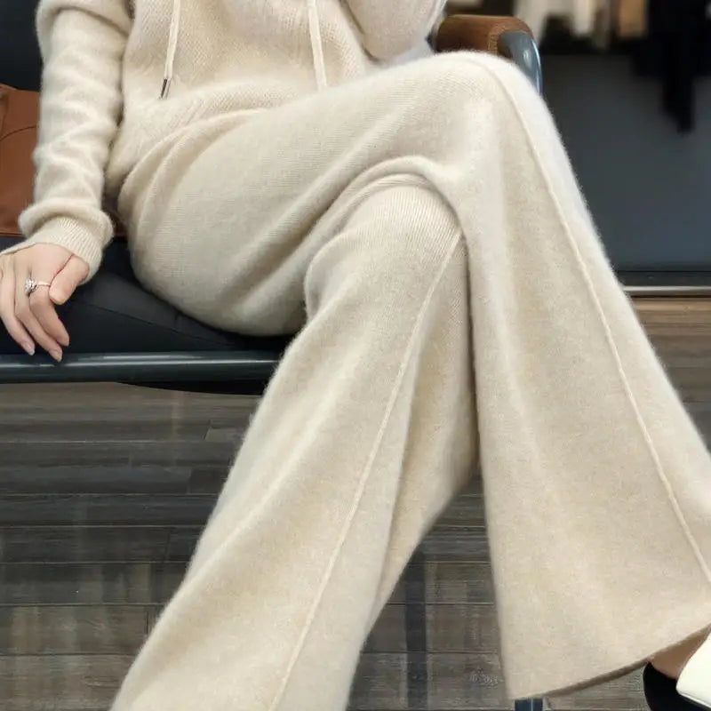 Dames Wollen Broek – Wijde Pijpen voor Comfort