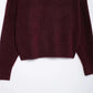 Dames Coltrui – Burgunder Rood Elegante Trui met Lange Mouwen