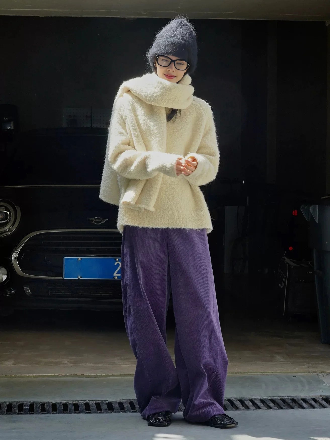 Corduroy Elegance Damesbroek - Stijlvolle en Comfortabele Broek in Paars