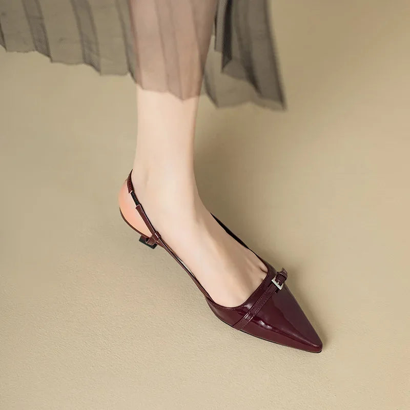 Dames Slingback Pumps met Mid-Hak – Elegant en Comfortabel