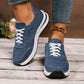 Dames Denim Sneakers –Dikke Zool & Comfortabele Pasvorm