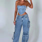 Wijde Cargobroek voor Dames – Trendy Baggy Jeans