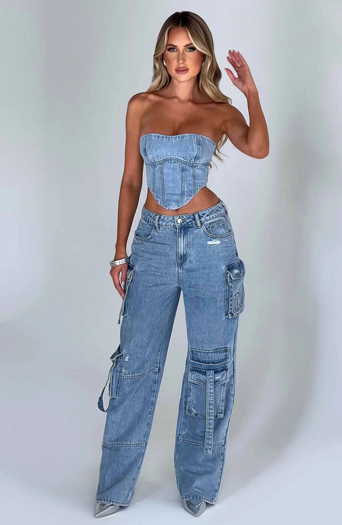 Wijde Cargobroek voor Dames – Trendy Baggy Jeans