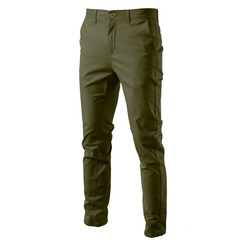 Heren Slim Fit Broek – Comfortabel en Ademend Katoen
