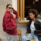 Dames Leren Oversized Jas – Rode Statement Jacket