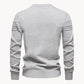 Heren Gebreide Pullover – Slim Fit Trui van Ademend Katoenmix