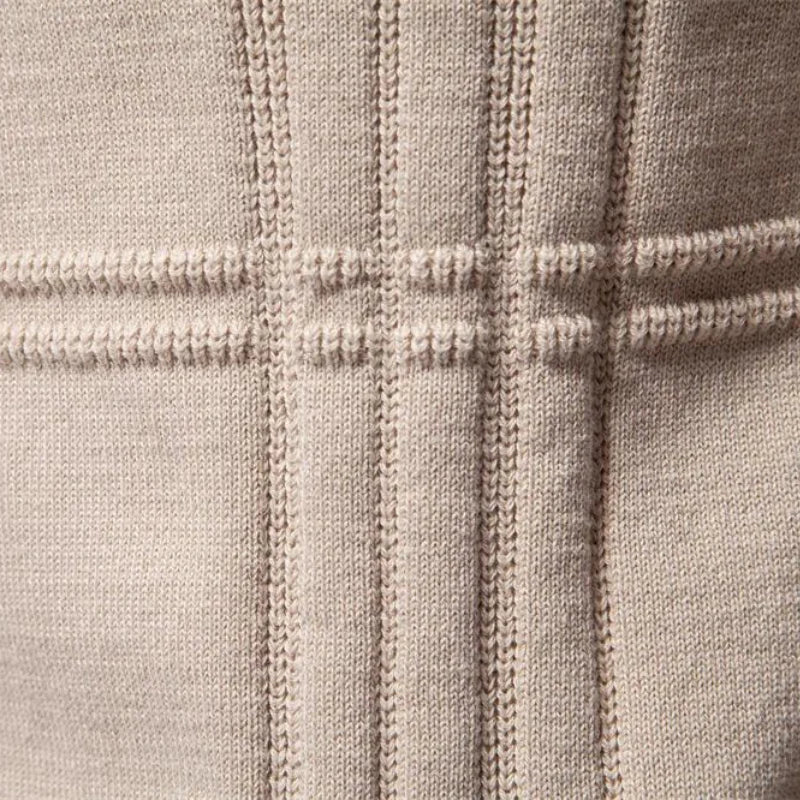 Heren Gebreide Pullover – Slim Fit Trui van Ademend Katoenmix