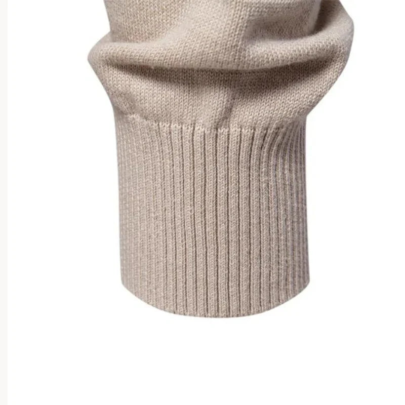 Heren Gebreide Pullover – Slim Fit Trui van Ademend Katoenmix