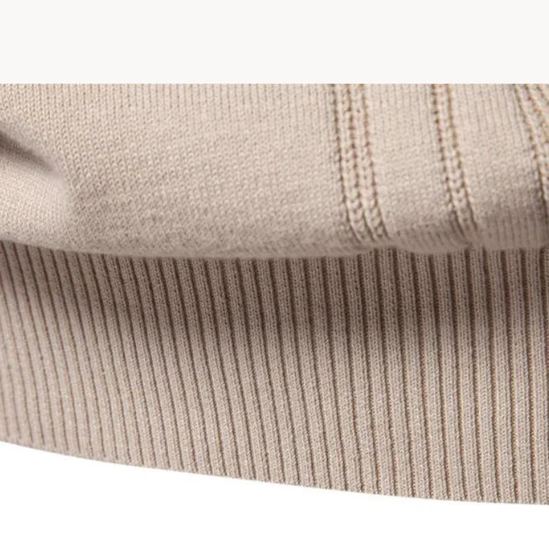 Heren Gebreide Pullover – Slim Fit Trui van Ademend Katoenmix