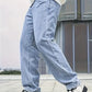 Heren Straight Fit Spijkerbroek– Lichte Wassing en Comfortabele Pasvorm