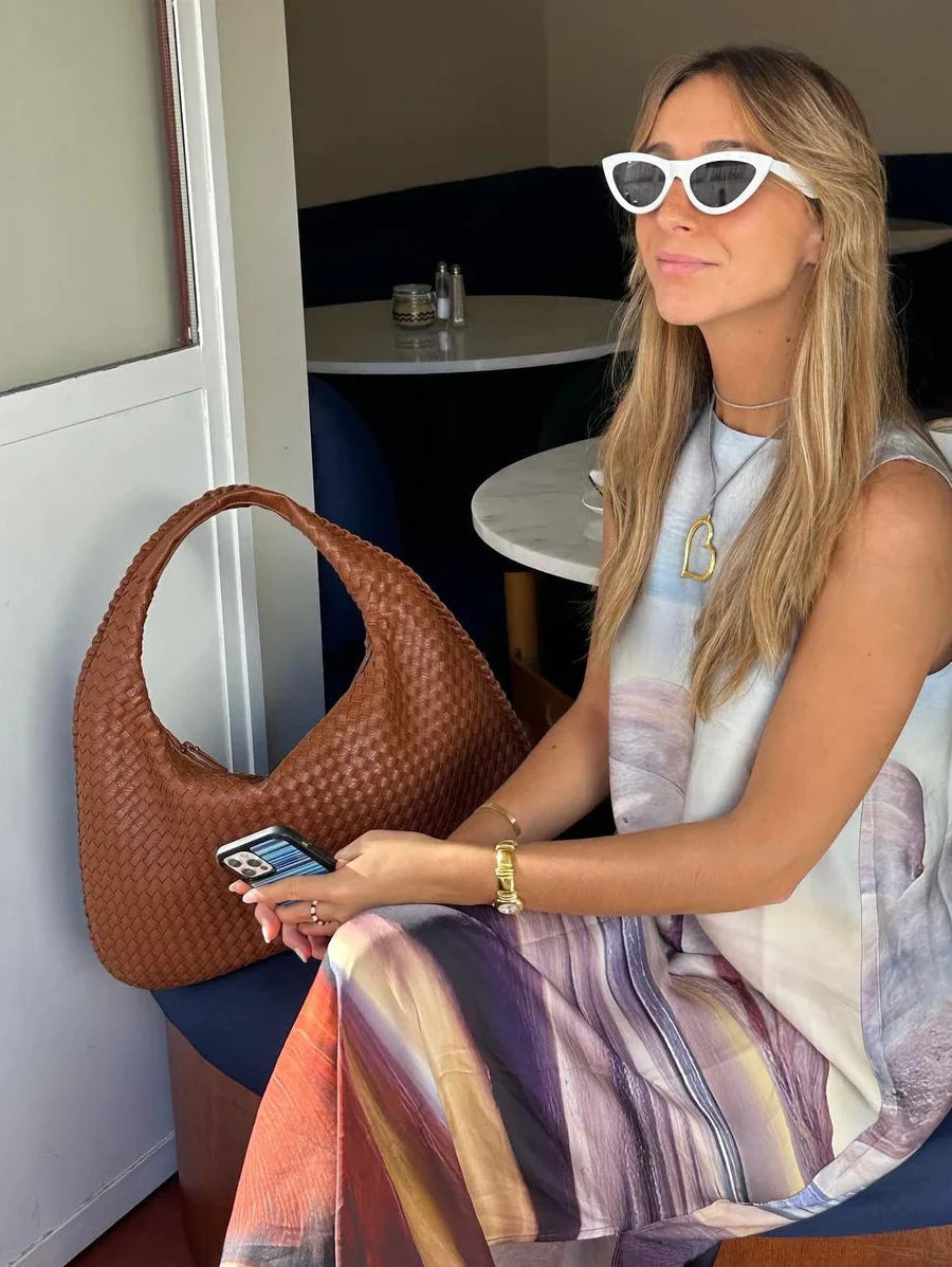 Gevlochten Dames Handtas – Luxe Design in Tijdloze Stijl