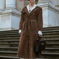 Dames Trenchcoat van suède – Luxe en Elegante Herfstjas