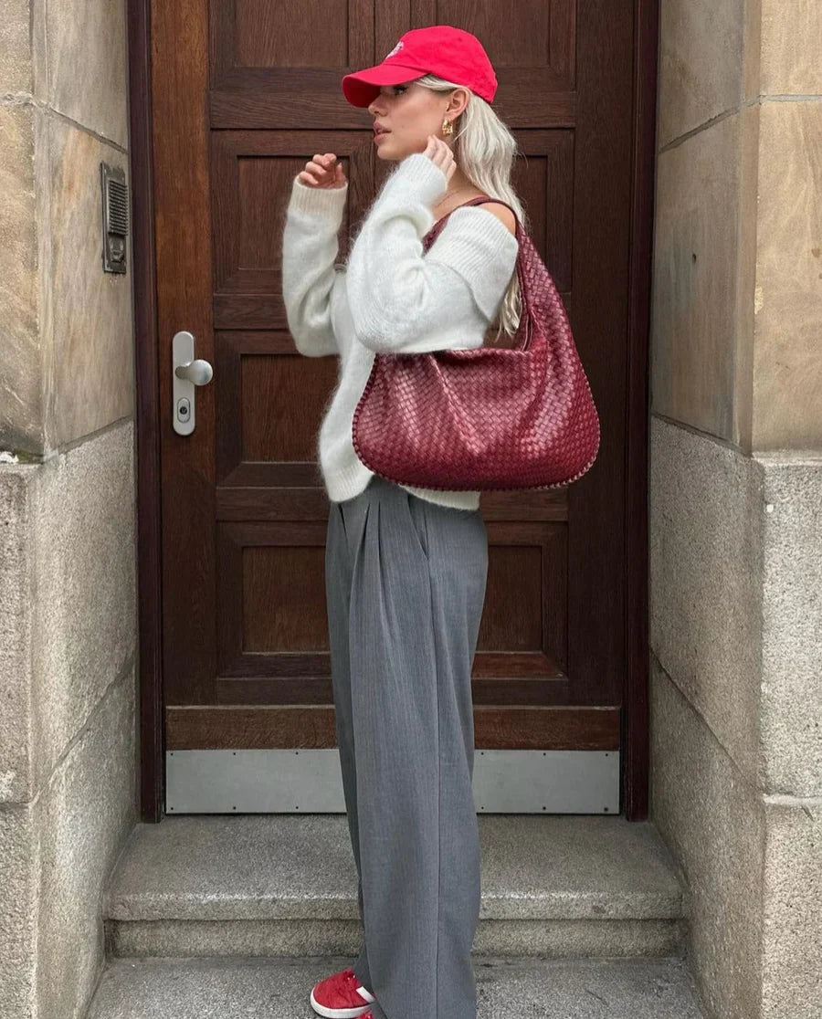 Gevlochten Dames Handtas – Luxe Design in Tijdloze Stijl