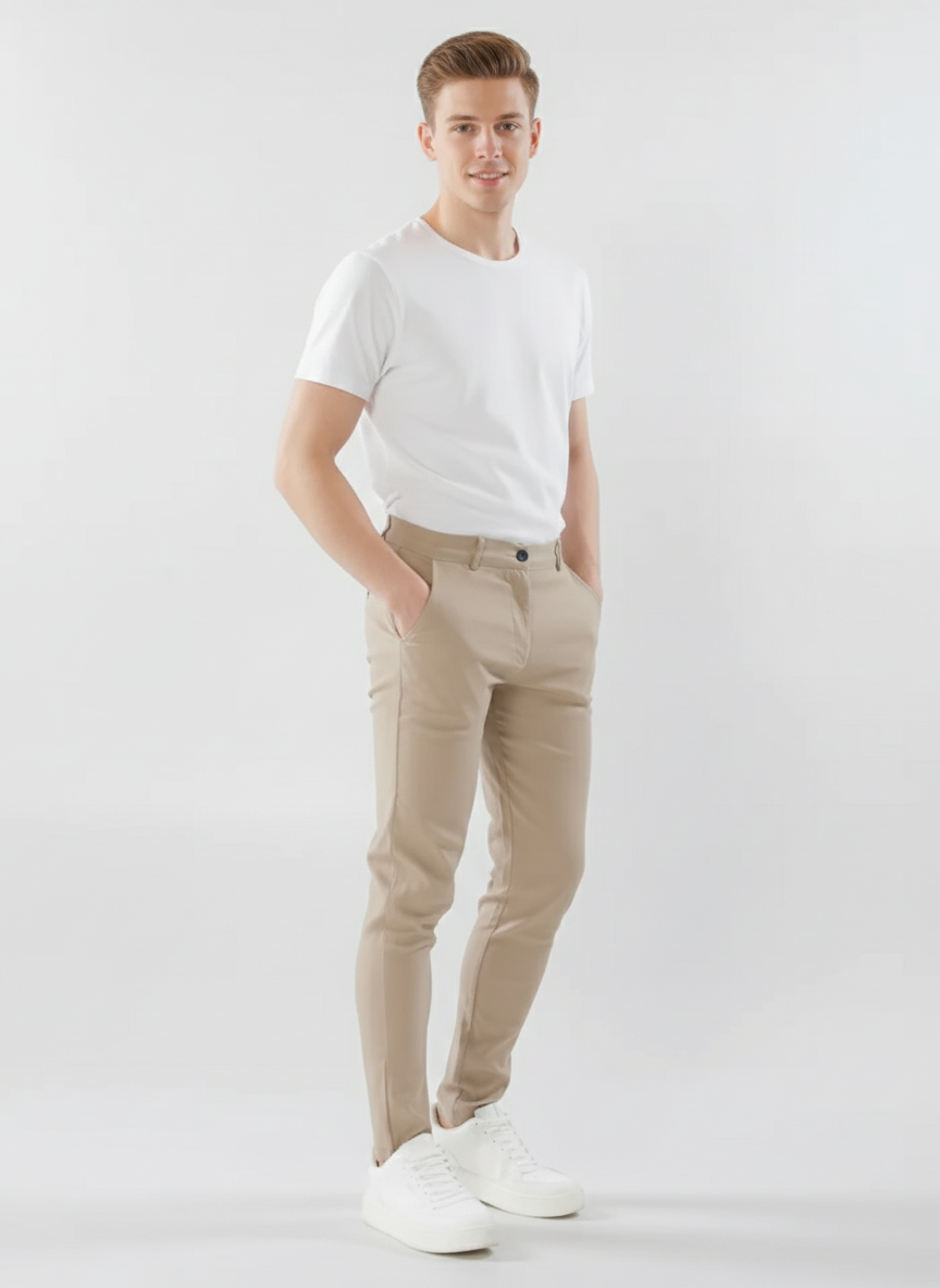 Heren Casual Broek – Slim Fit met Stretch