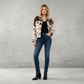 Vintage Dames Jas – Kunstbont met Dierenprint en Klassiek Design