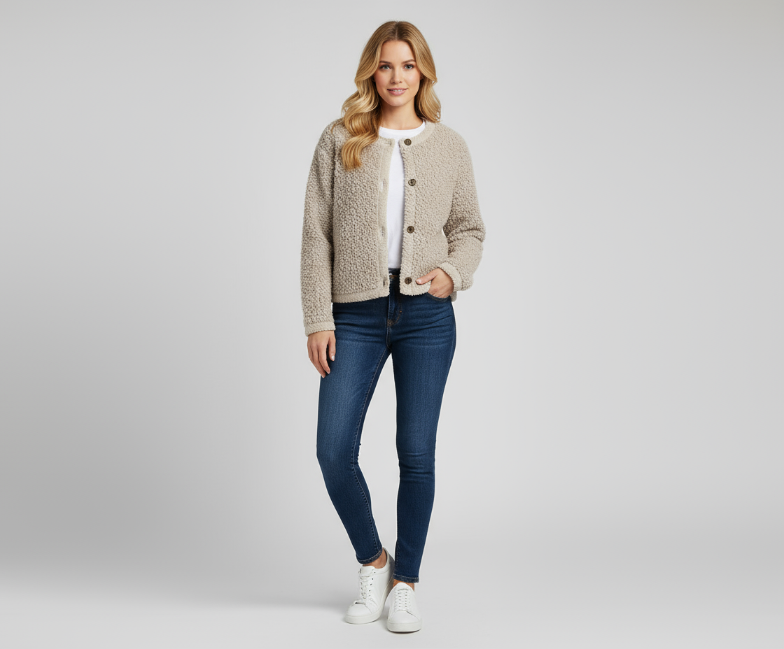 Dames Teddy Vest – Zacht en Warm Luxe Fleece Vest
