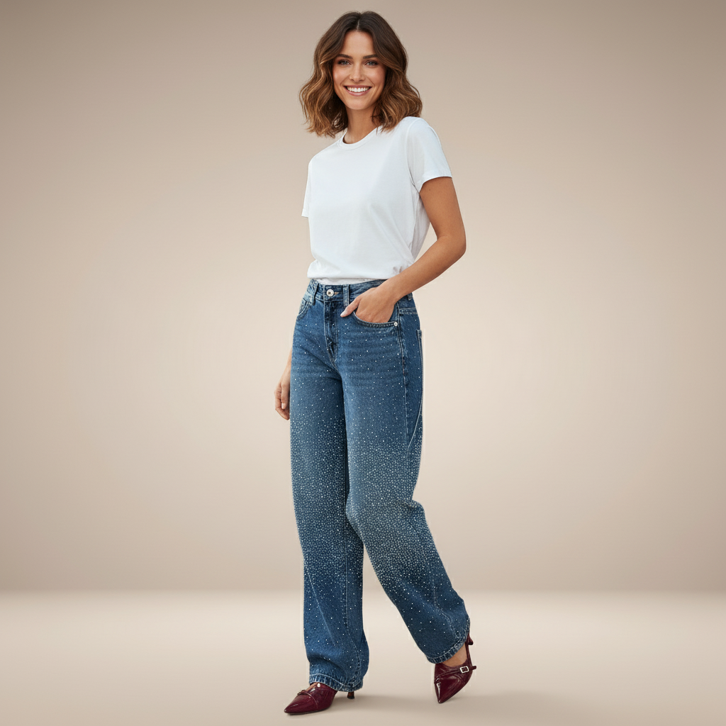 Street Denim voor Dames – Jeans met Hoge Taille
